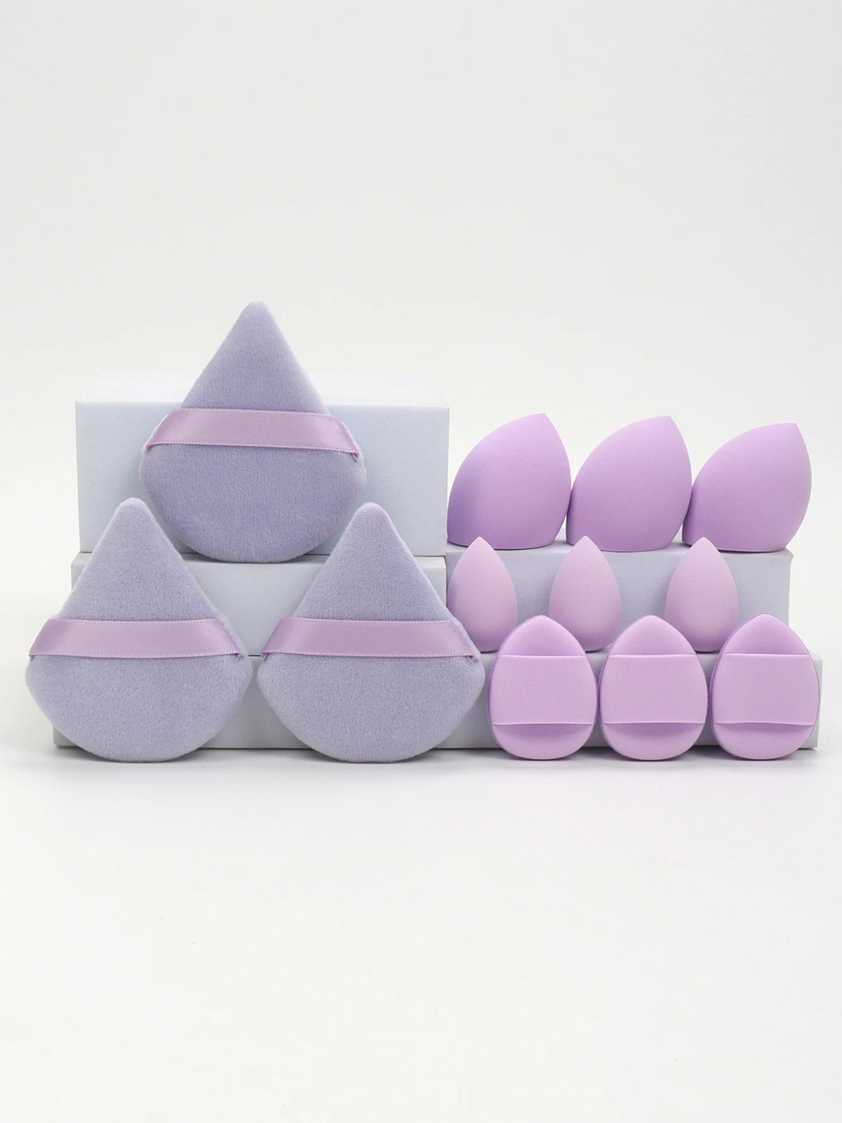 12-Piece Makeup Sponge and Powder Puff Set
