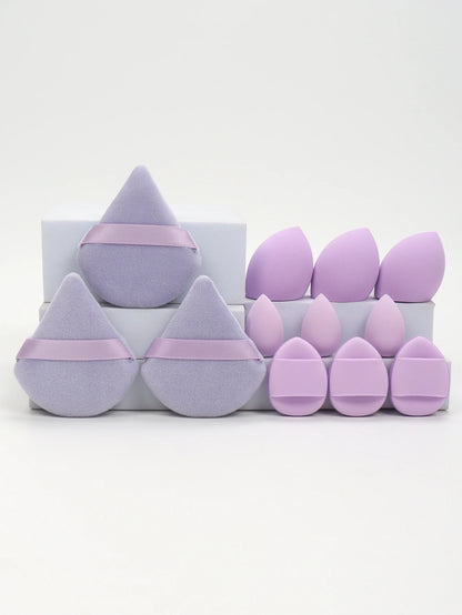 12-Piece Makeup Sponge and Powder Puff Set