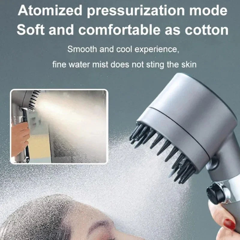 Filtered High-Pressure Handheld Shower Head