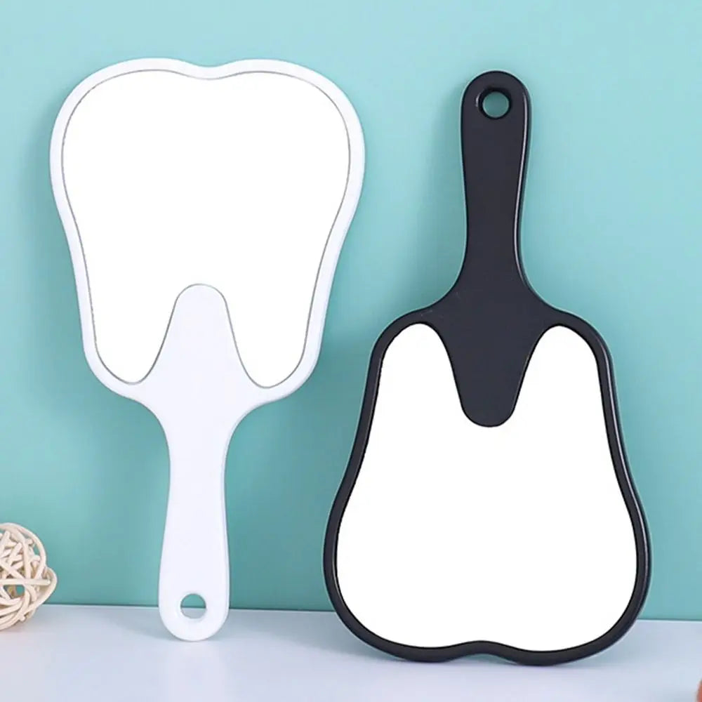 Tooth Shaped Handheld Mirror, Cute Novelty Makeup Mirror