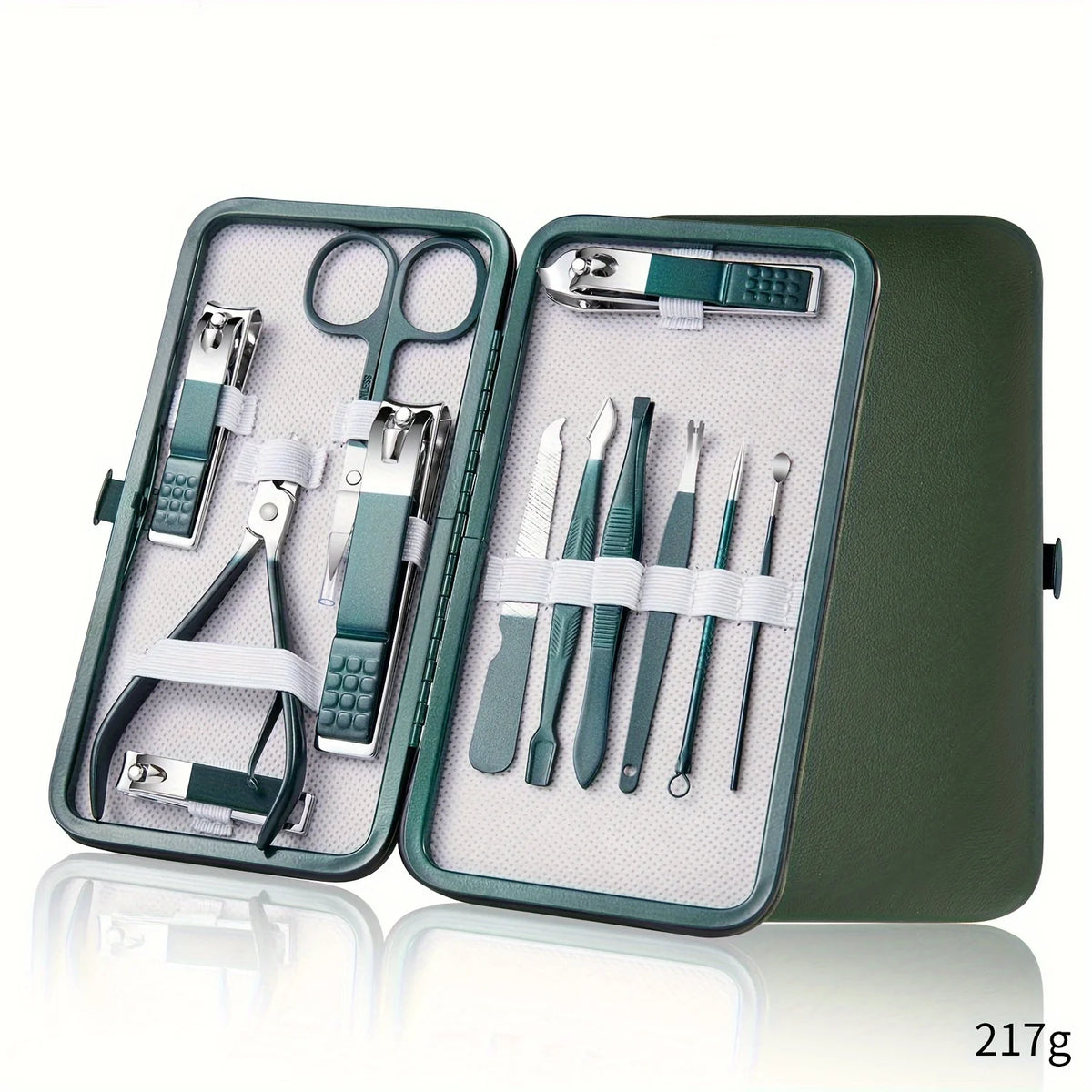 Stainless Steel Manicure Set with Travel Case