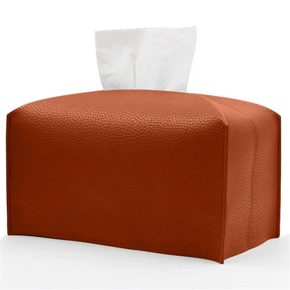 Tissue Box Cover, PU Leather Rectangular Tissue Holder