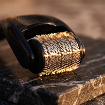 Close-up of the 540 titanium needles