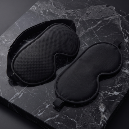 3D contoured and classic flat sleep masks