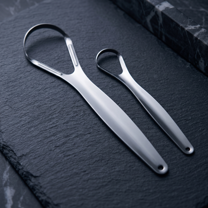 Large and small tongue scrapers