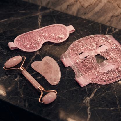 Gel bead mask set with scraping board