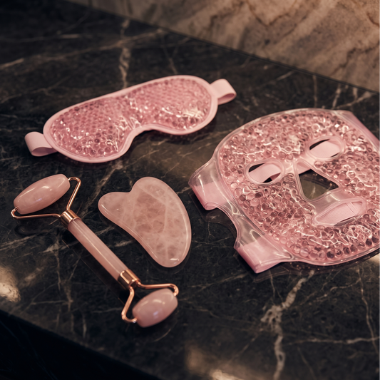 Gel bead mask set with scraping board