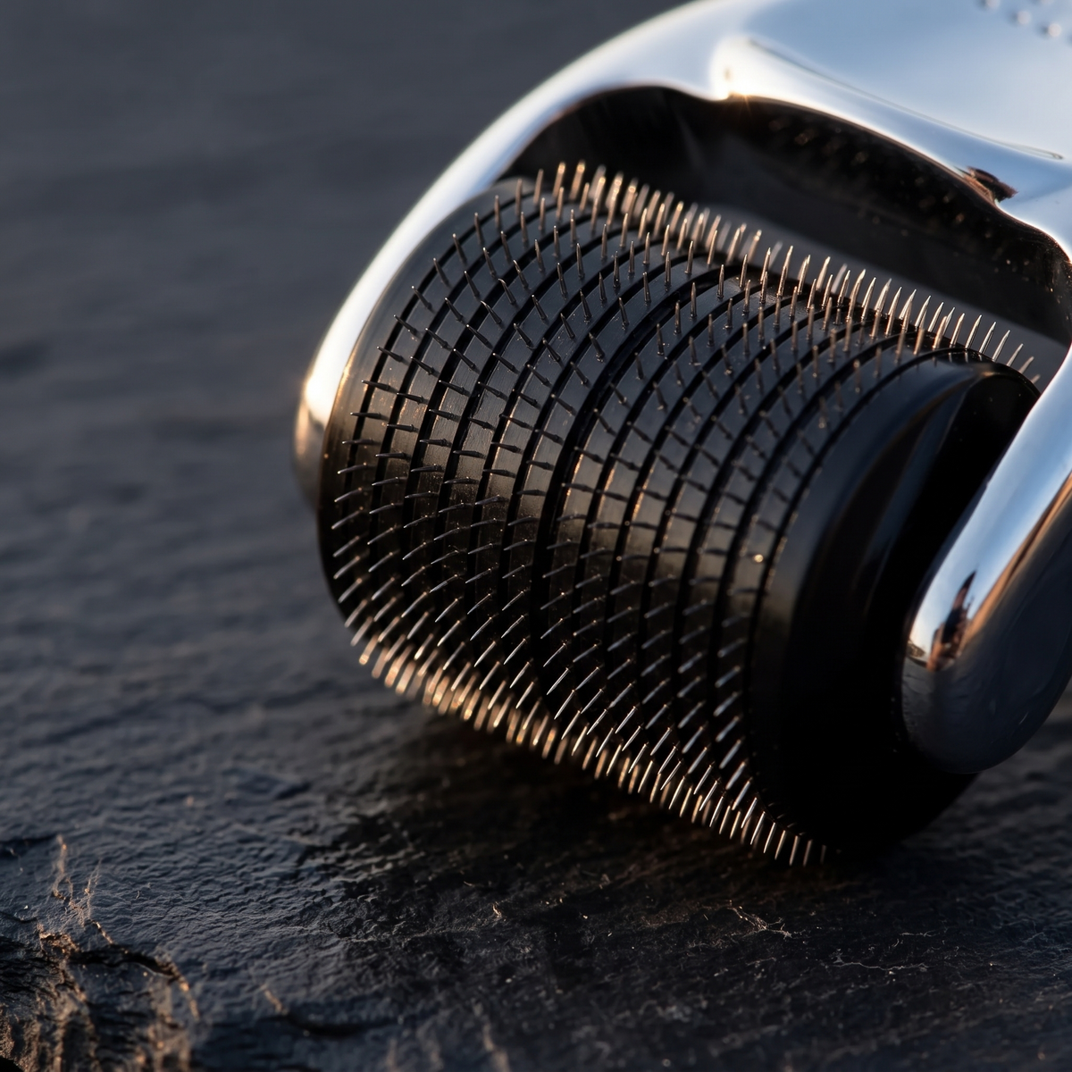 Close-up of the 540 microneedles